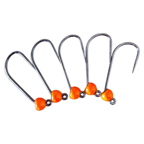 4ér Haken ohne Widerhaken Tungstenperle 4mm Hends Hooks