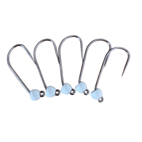 4ér Haken ohne Widerhaken Tungstenperle 4mm Hends Hooks