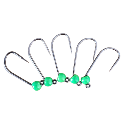 4ér Haken ohne Widerhaken Tungstenperle 4mm Hends Hooks