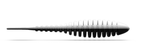 Troutbite Lucky Leech 65mm Schwarz/Weiß