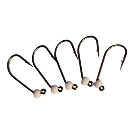 8ér Haken mit Widerhaken Tungstenperle 3mm Hends Hooks