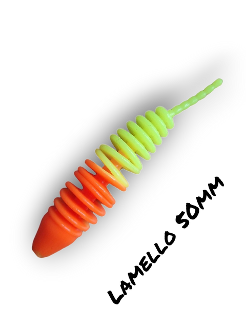 Trout Rocker Lamello 50mm Mix Orange/Gelb Fluo
