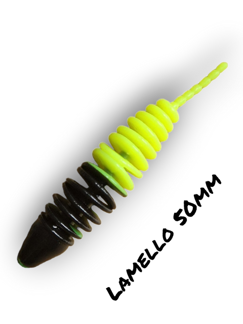 Trout Rocker Lamello 50mm Mix Schwarz/Gelb